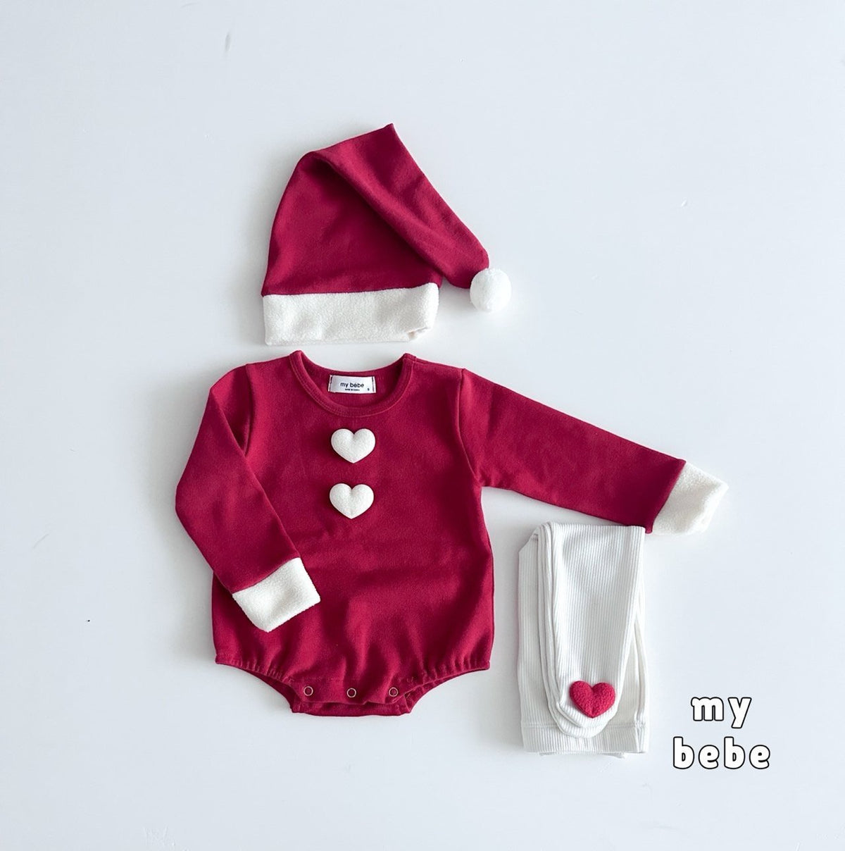 [PRE-ORDER] Christmas Body Suit + Bonnet Set