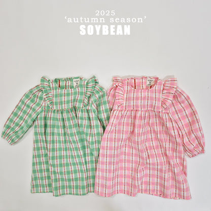 [PRE-ORDER] Check Flower Dress