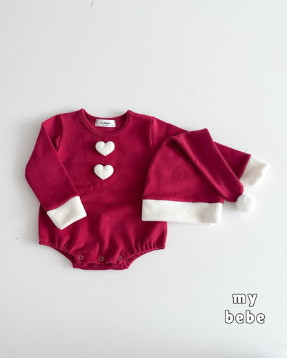 [PRE-ORDER] Christmas Body Suit + Bonnet Set