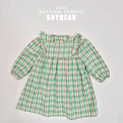 [PRE-ORDER] Check Flower Dress