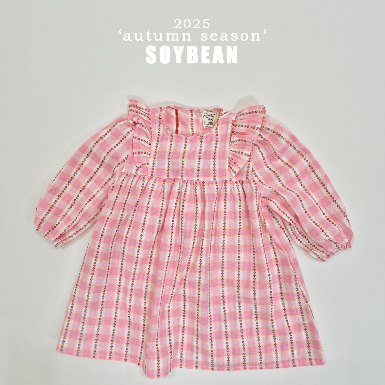 [PRE-ORDER] Check Flower Dress