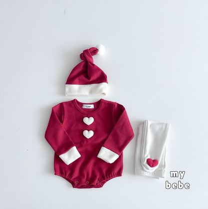 [PRE-ORDER] Christmas Body Suit + Bonnet Set