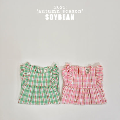 [PRE-ORDER] Check Flower Dress