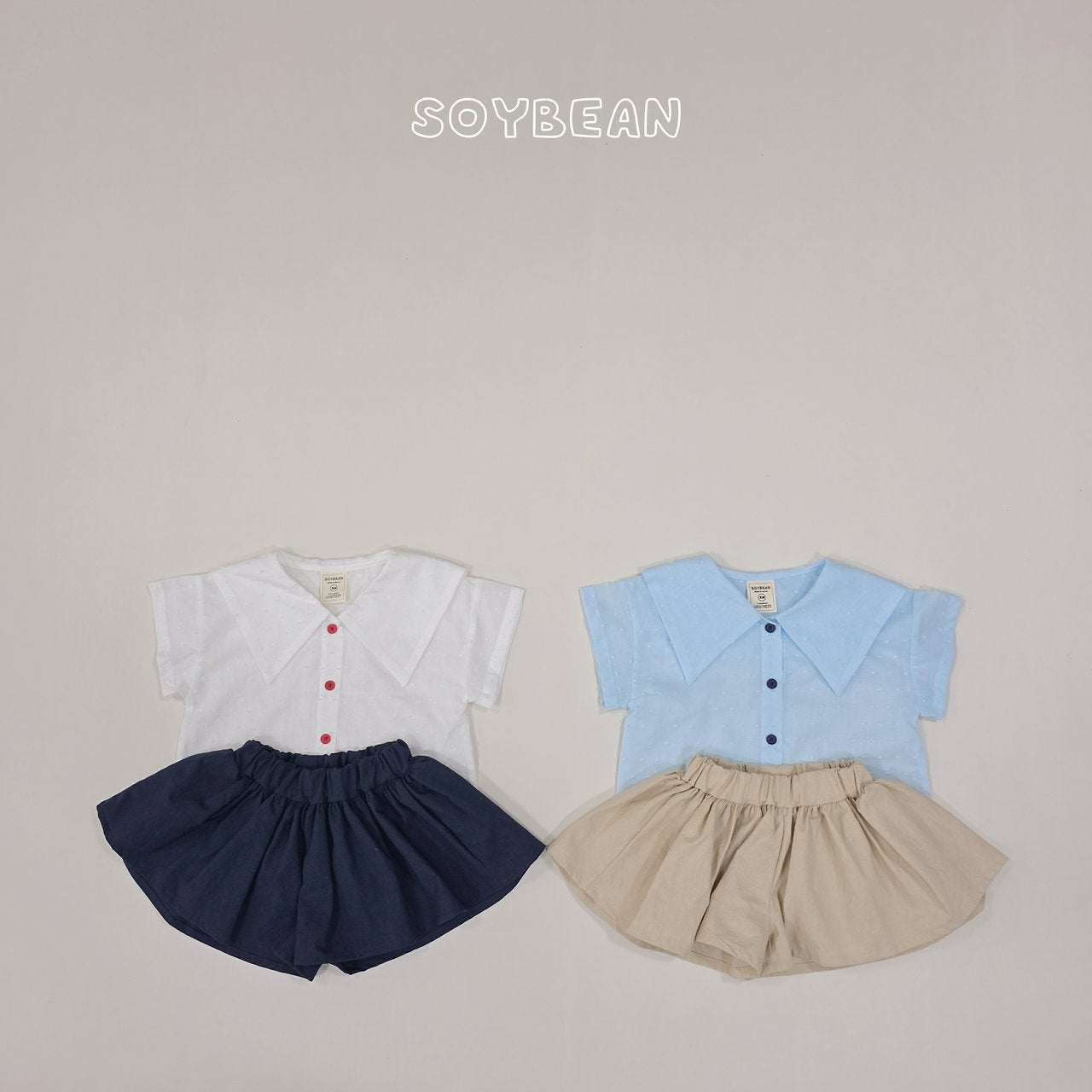 [PRE-ORDER] Lovely School Look Top Bottom Set
