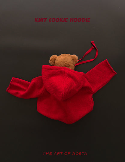 Cookie Sweater Hoodie Top [Red/L(3-5yr)]