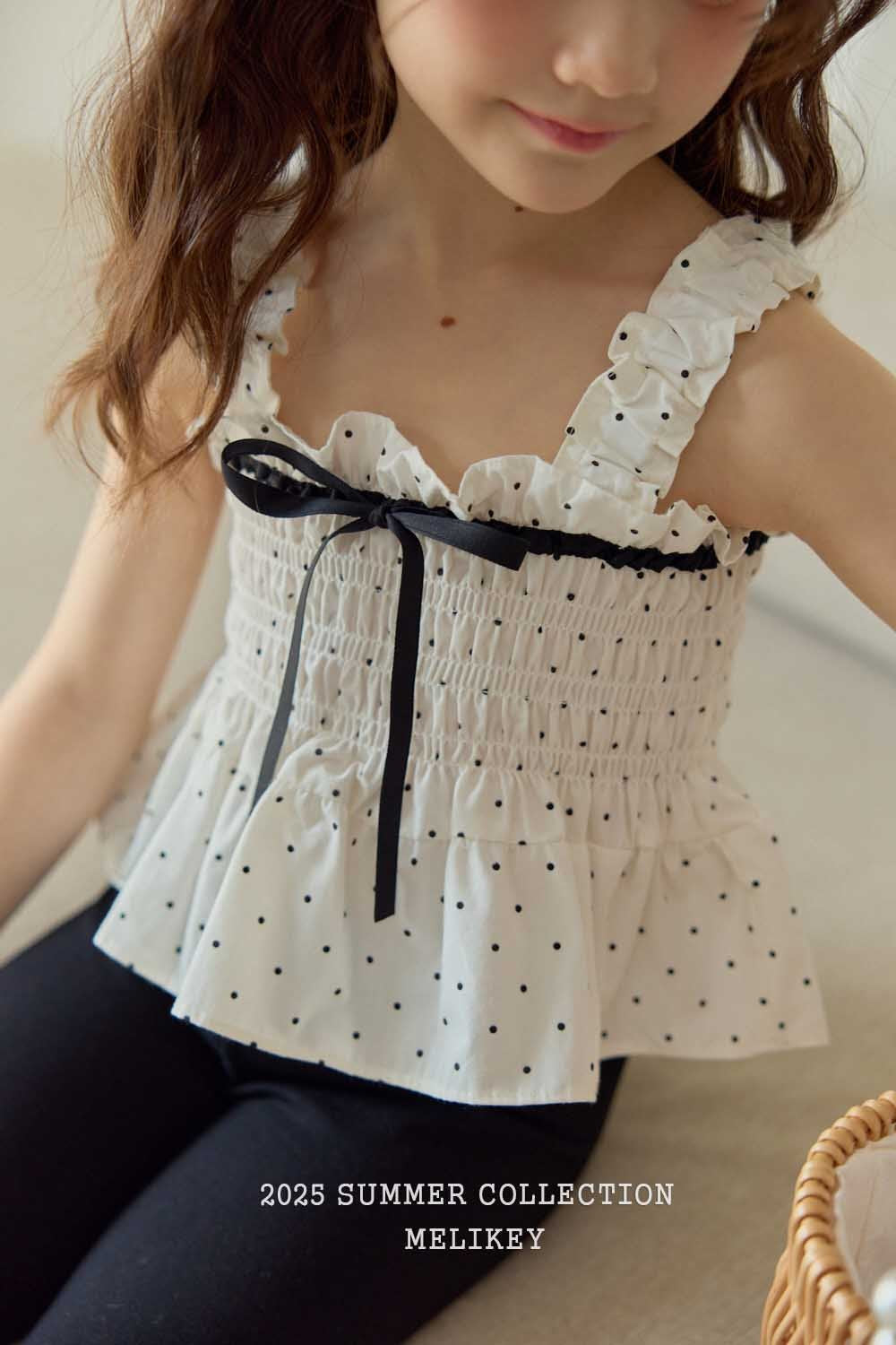 Jenny Ribbon Blouse [Black/M(3-4yr)]
