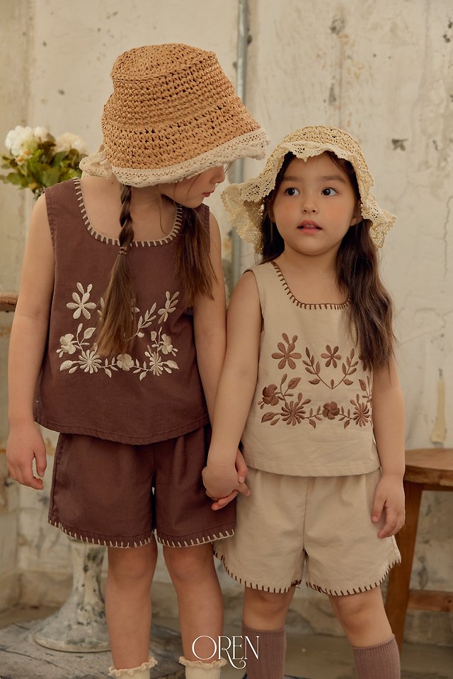 [PRE-ORDER] Brunel Embroidery Top Bottom Set