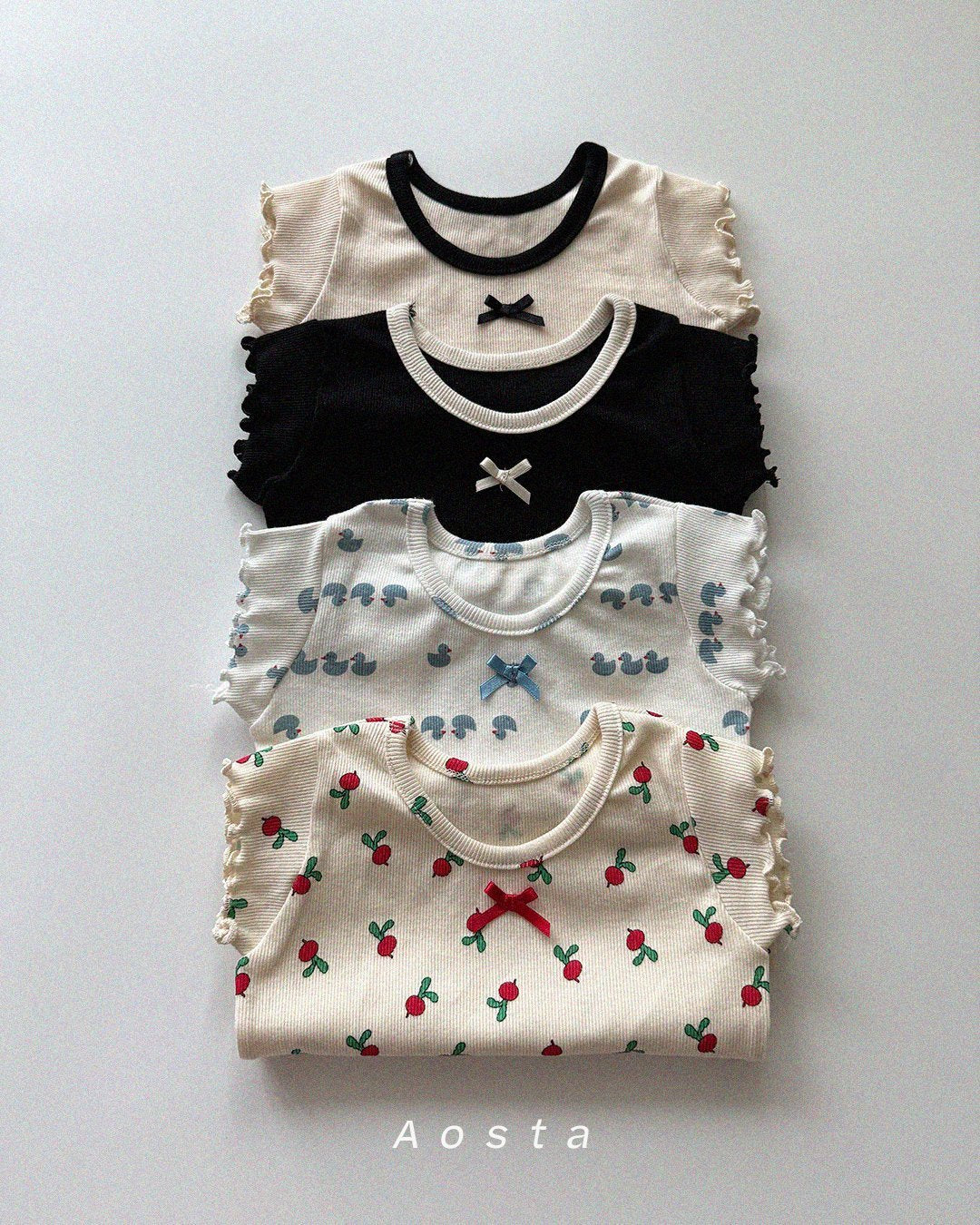 [PRE-ORDER] Ribbed Ribbon T-Shirts