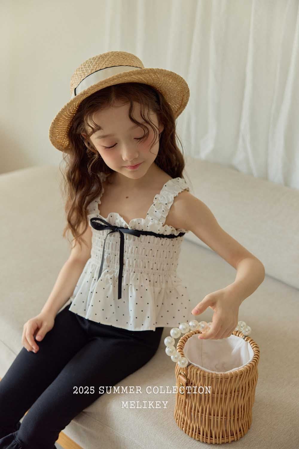 Jenny Ribbon Blouse [Black/M(3-4yr)]