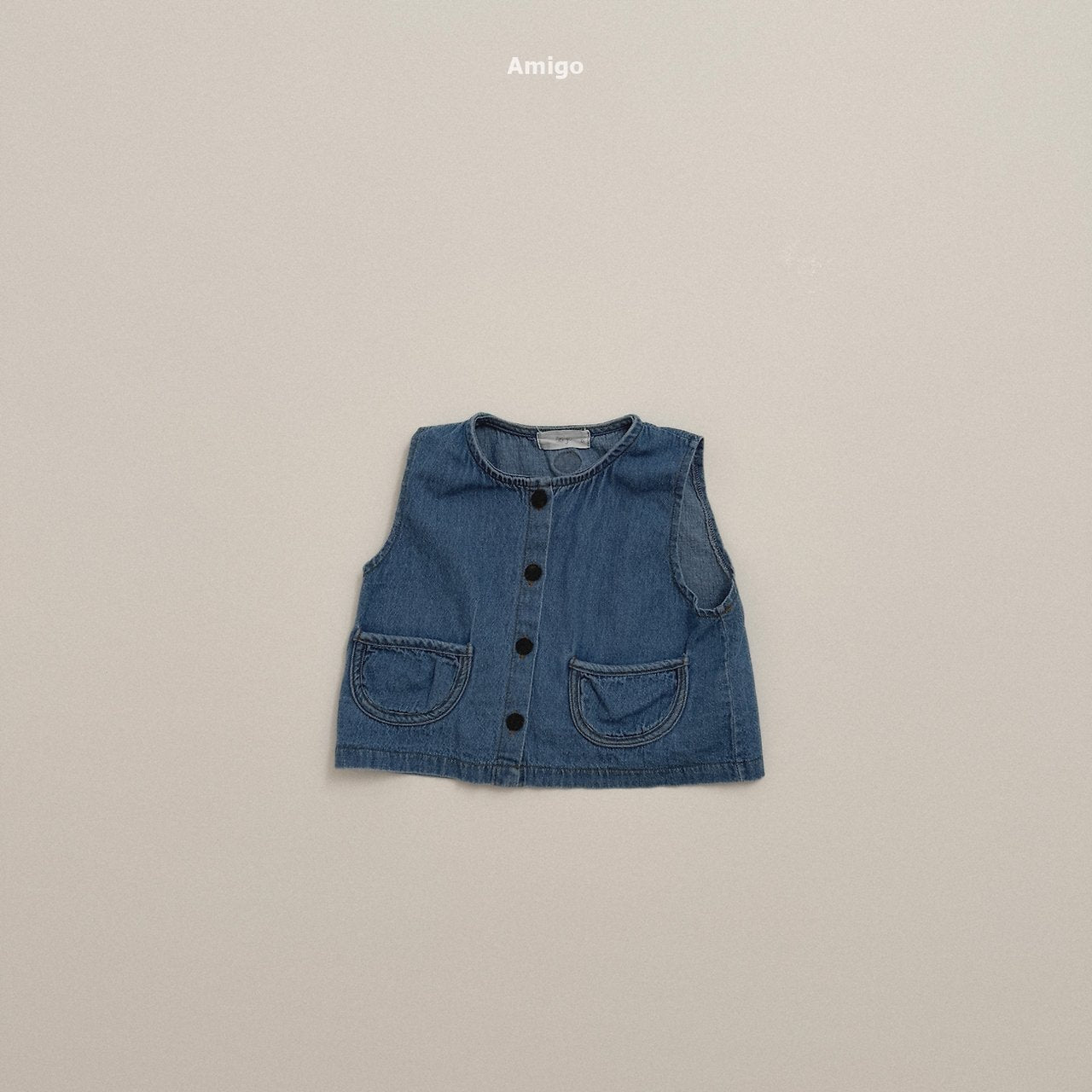 [PRE-ORDER] Round Denim Vest
