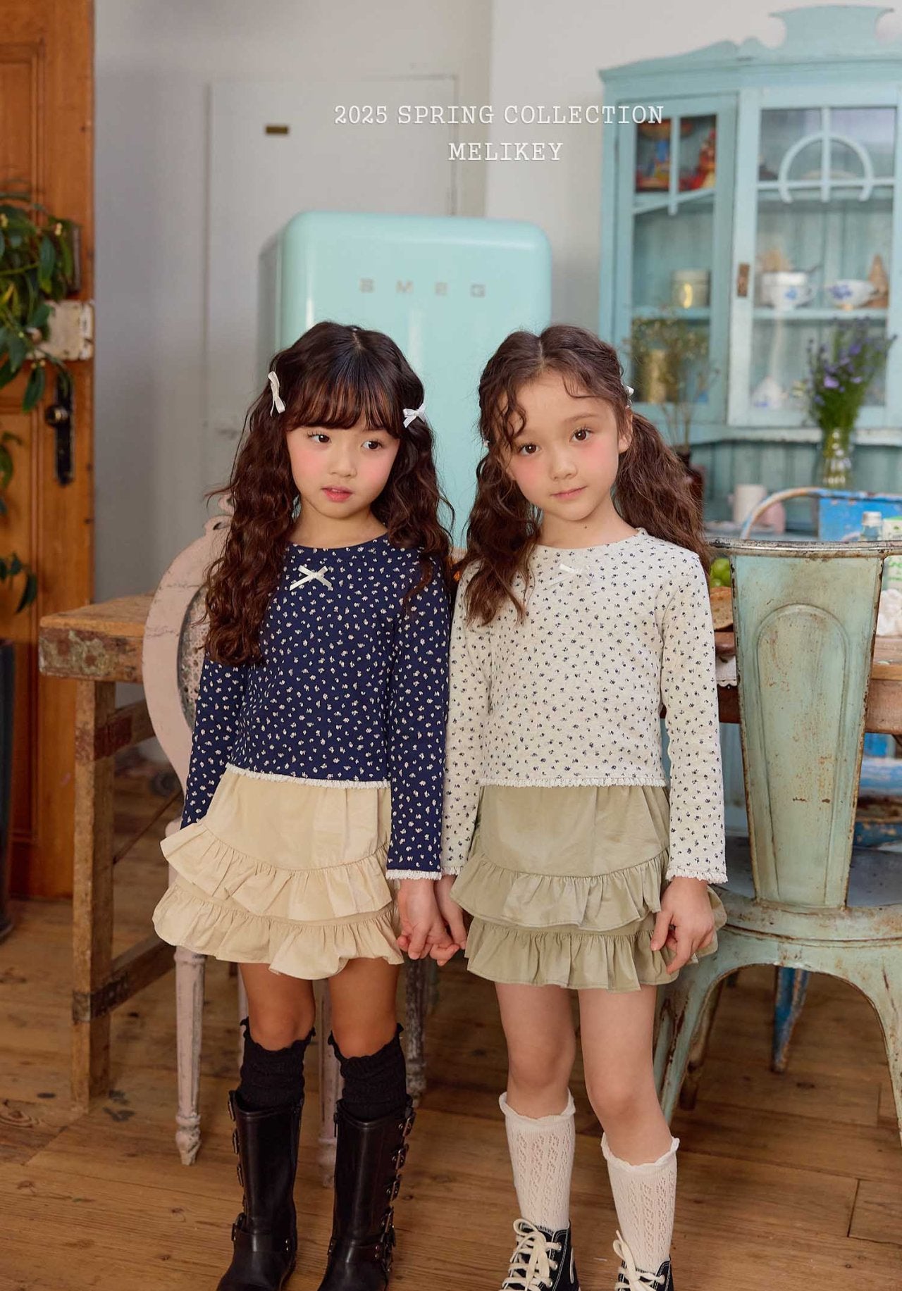 Rose Crop T-Shirts [Oatmeal/L(4-5yr)]