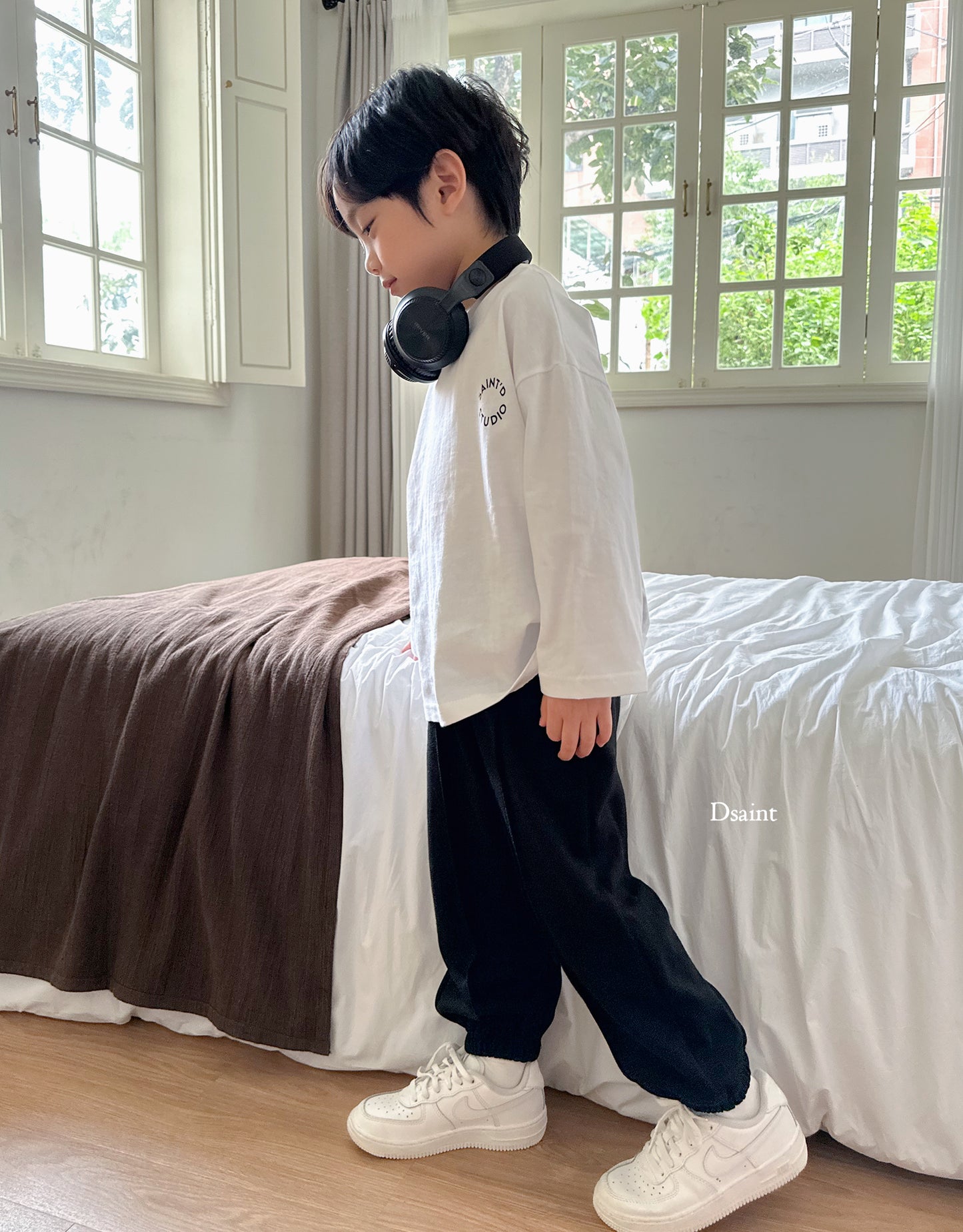 Every Day Pin-Tuck Pants [Mocha/7/M(3-4yr), 9/L(4-5yr)]