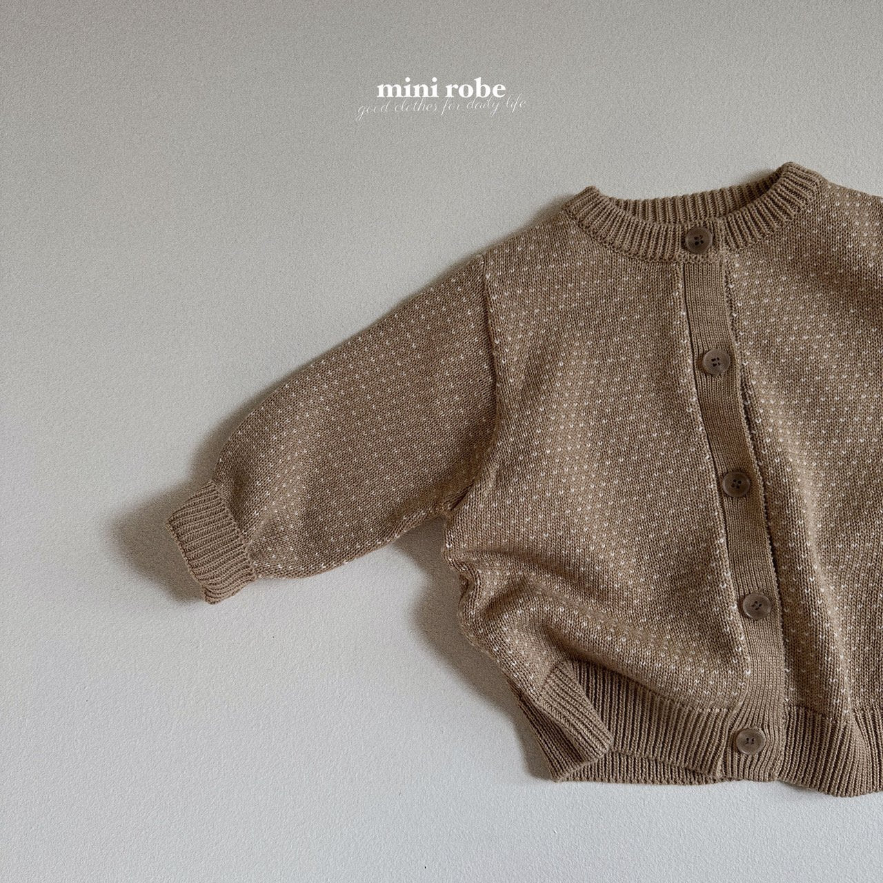 Bom Bom Cardigan [Beige/S(10-18m)]