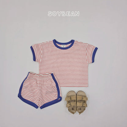 [PRE-ORDER] Ringer Stripe Top Bottom Set