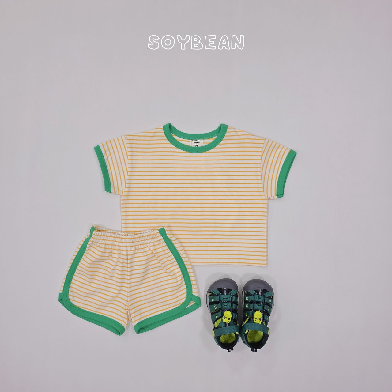[PRE-ORDER] Ringer Stripe Top Bottom Set