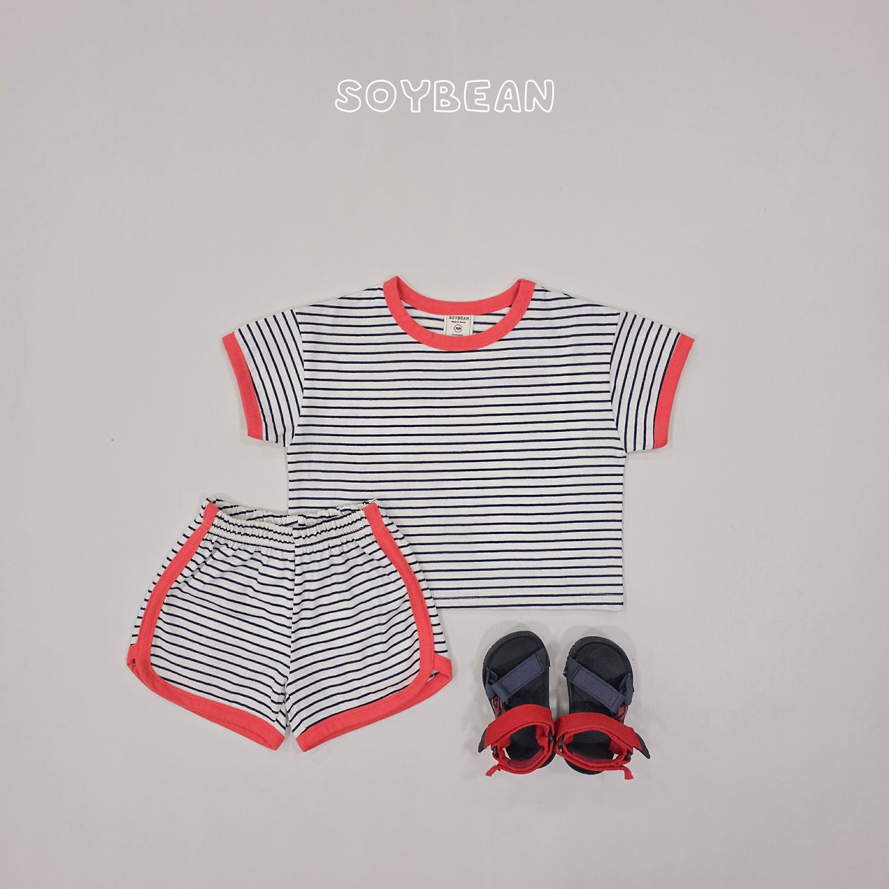 [PRE-ORDER] Ringer Stripe Top Bottom Set