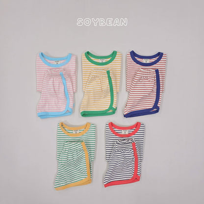 [PRE-ORDER] Ringer Stripe Top Bottom Set