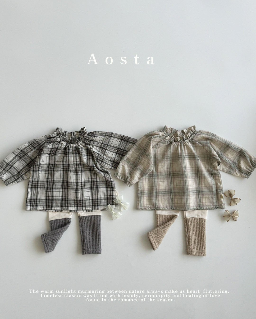 Lecheck Blouse [Black Check/XL(3-4yr)]