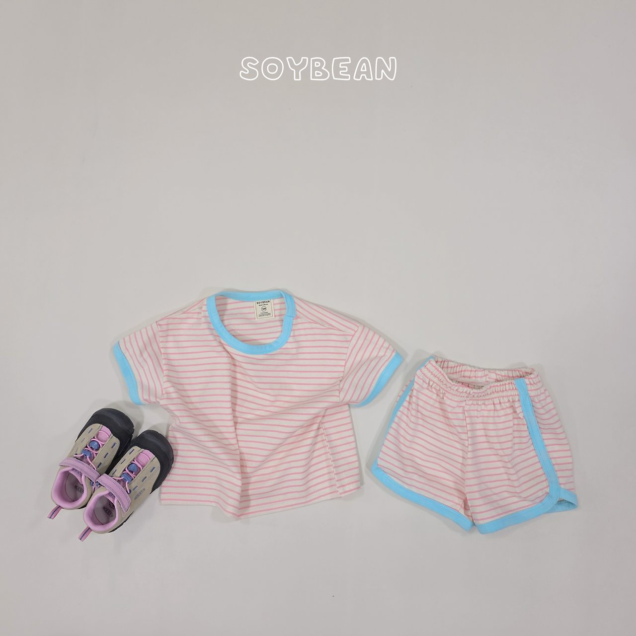 [PRE-ORDER] Ringer Stripe Top Bottom Set