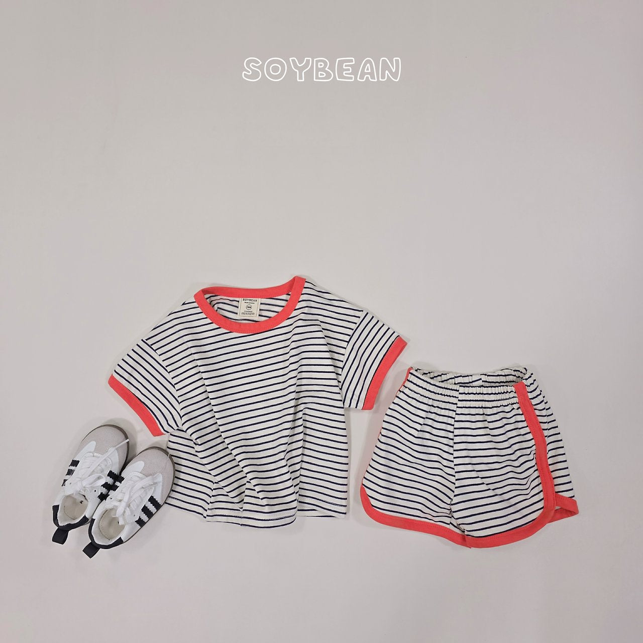 [PRE-ORDER] Ringer Stripe Top Bottom Set