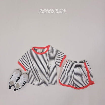 [PRE-ORDER] Ringer Stripe Top Bottom Set