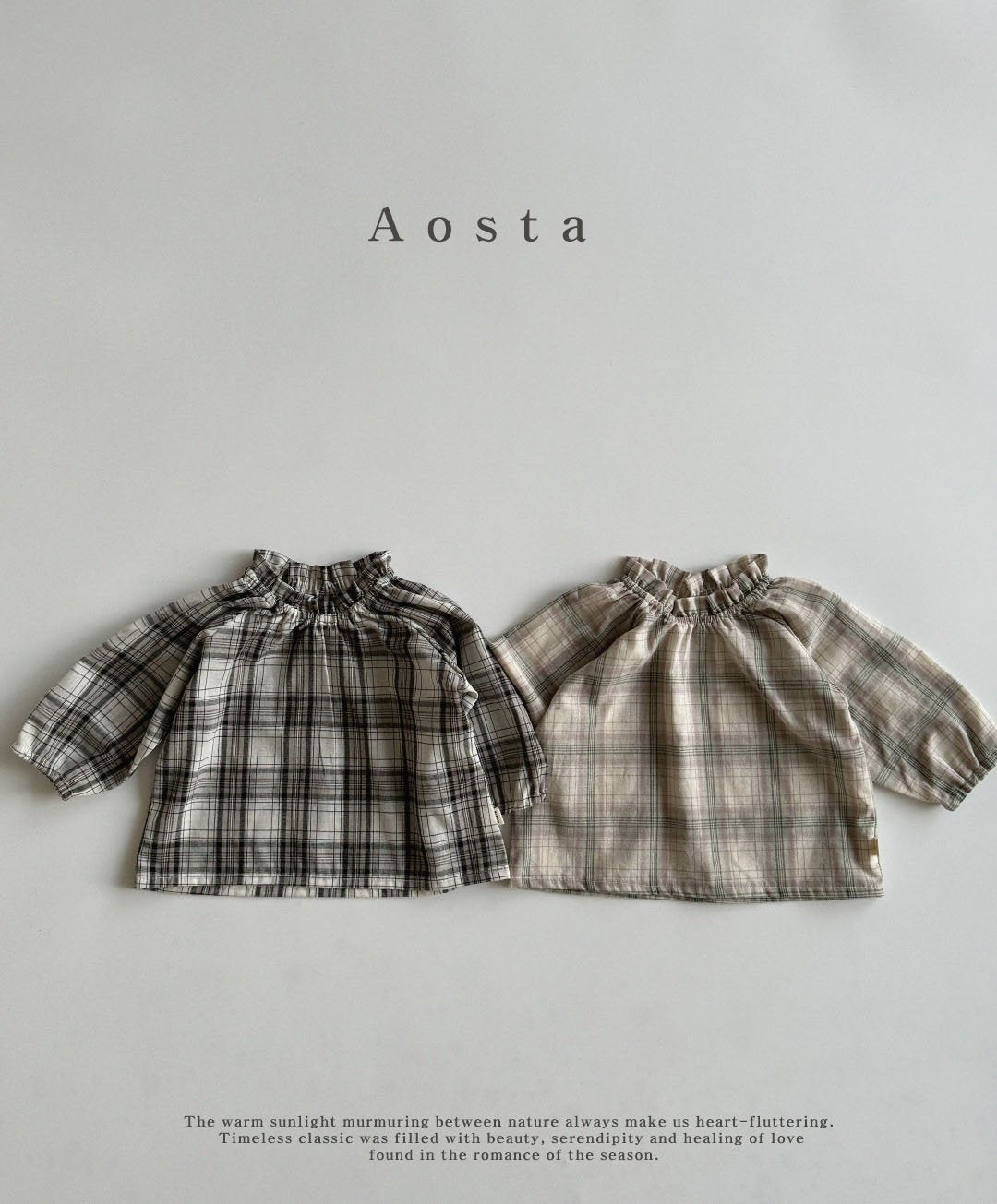 Lecheck Blouse [Black Check/XL(3-4yr)]