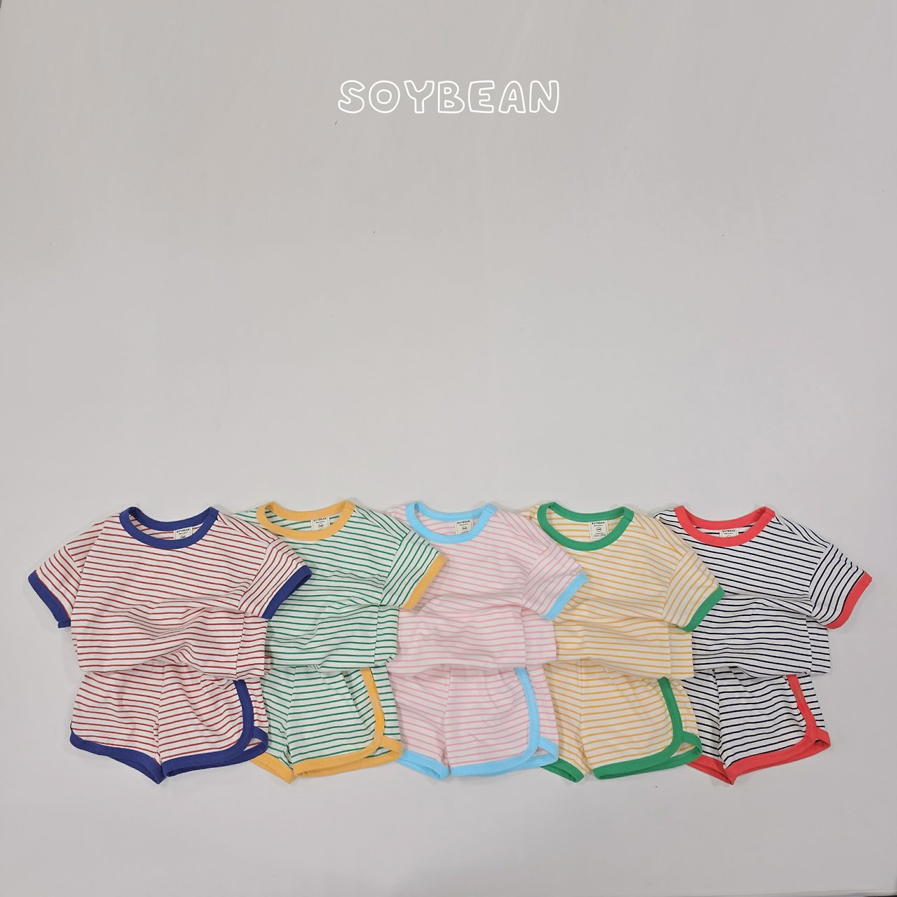 [PRE-ORDER] Ringer Stripe Top Bottom Set