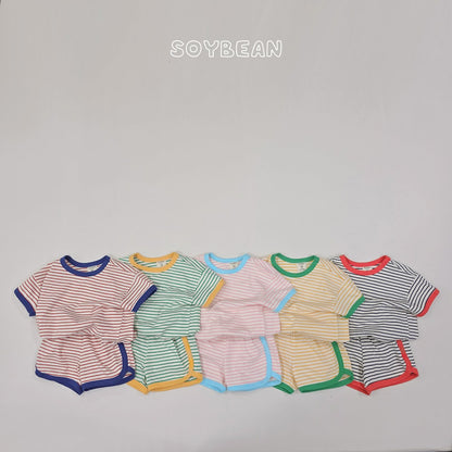 [PRE-ORDER] Ringer Stripe Top Bottom Set