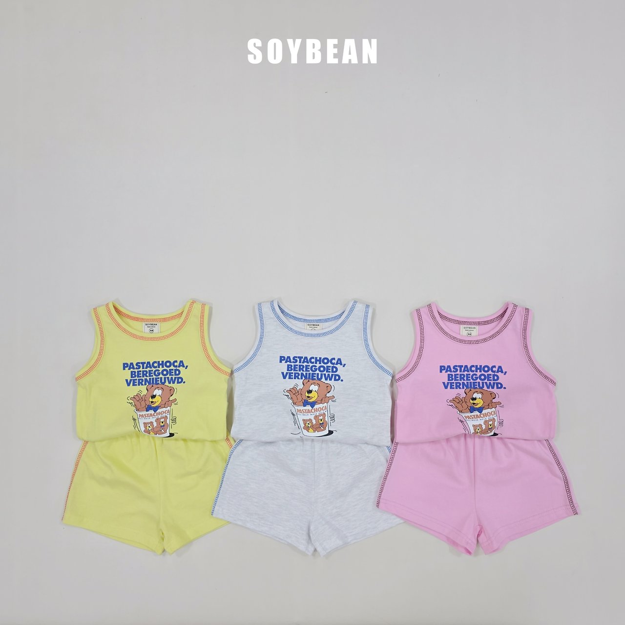 [PRE-ORDER] Bear Vintage Top Bottom Set