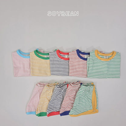 [PRE-ORDER] Ringer Stripe Top Bottom Set