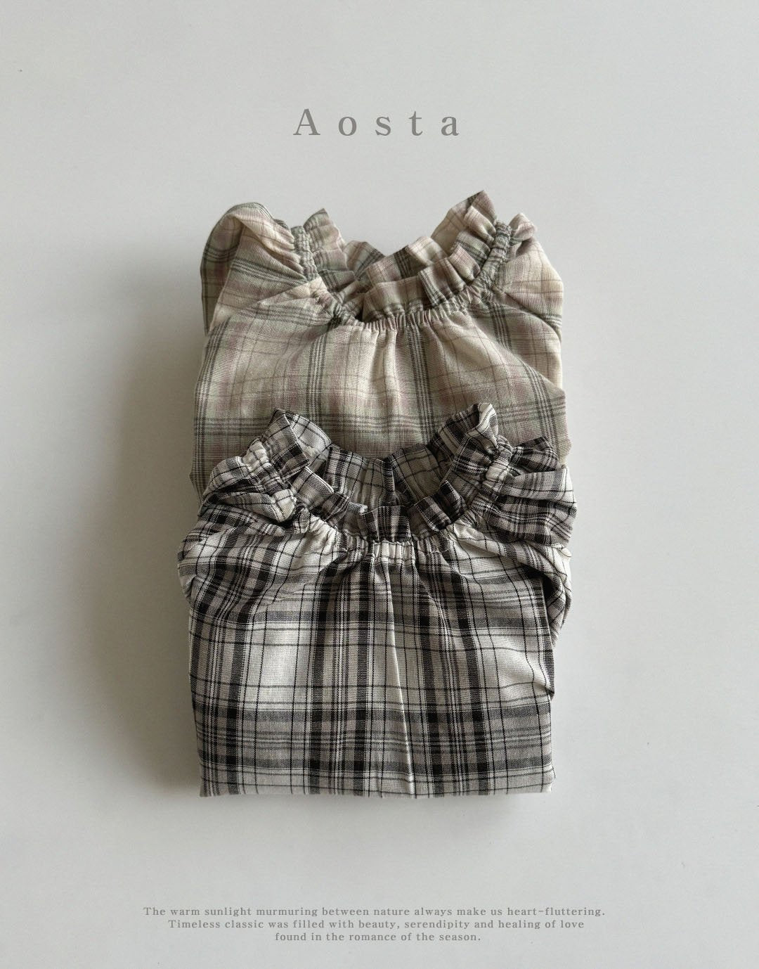 Lecheck Blouse [Black Check/XL(3-4yr)]