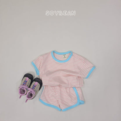 [PRE-ORDER] Ringer Stripe Top Bottom Set