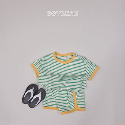 [PRE-ORDER] Ringer Stripe Top Bottom Set