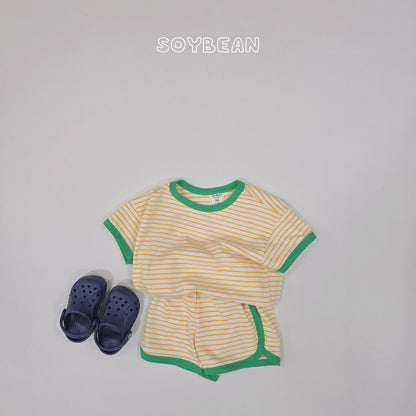 [PRE-ORDER] Ringer Stripe Top Bottom Set