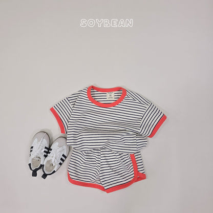 [PRE-ORDER] Ringer Stripe Top Bottom Set