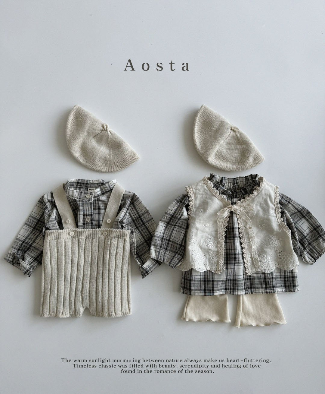 Lecheck Blouse [Black Check/XL(3-4yr)]