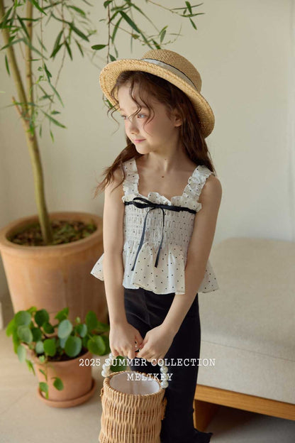 Jenny Ribbon Blouse [Black/M(3-4yr)]
