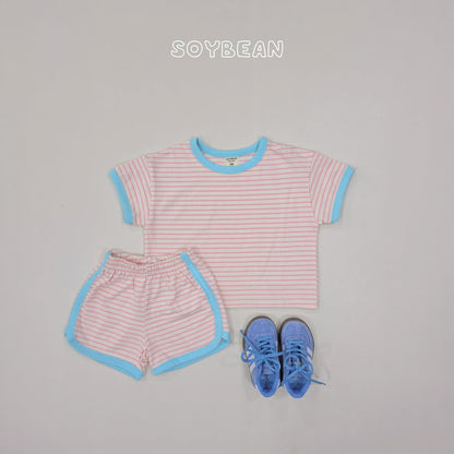 [PRE-ORDER] Ringer Stripe Top Bottom Set