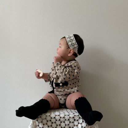 [PRE-ORDER] Ribbon Baby Cardigan Bloomer Set