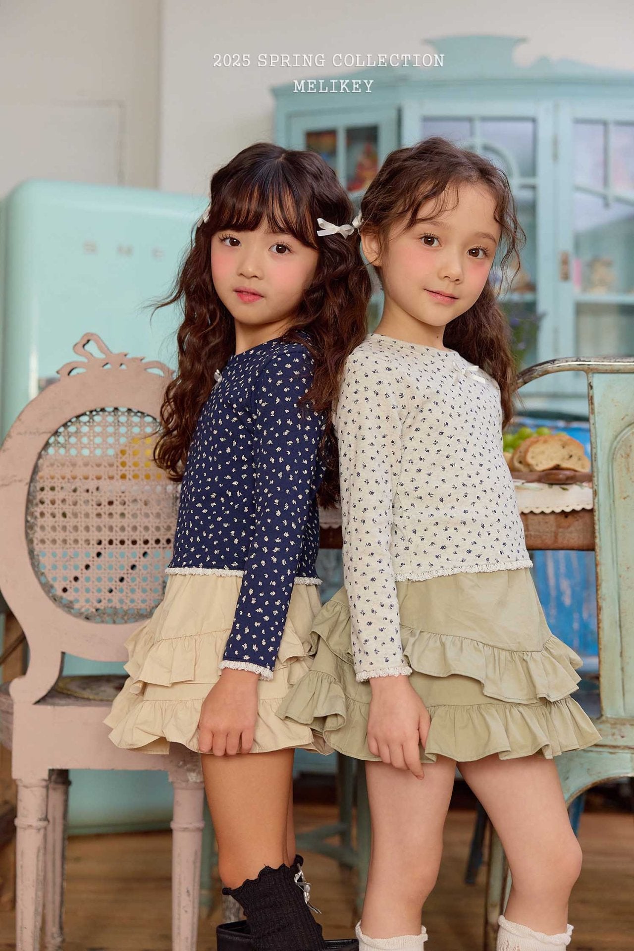 Rose Crop T-Shirts [Oatmeal/L(4-5yr)]