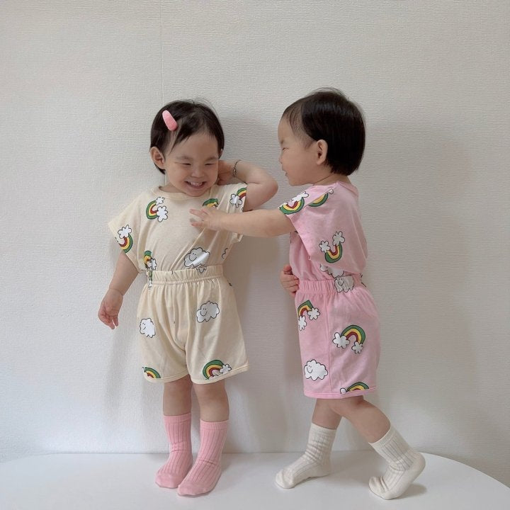 [PRE-ORDER] Rainbow Cloud Top Bottom Set