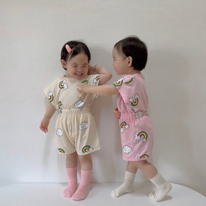 [PRE-ORDER] Rainbow Cloud Top Bottom Set
