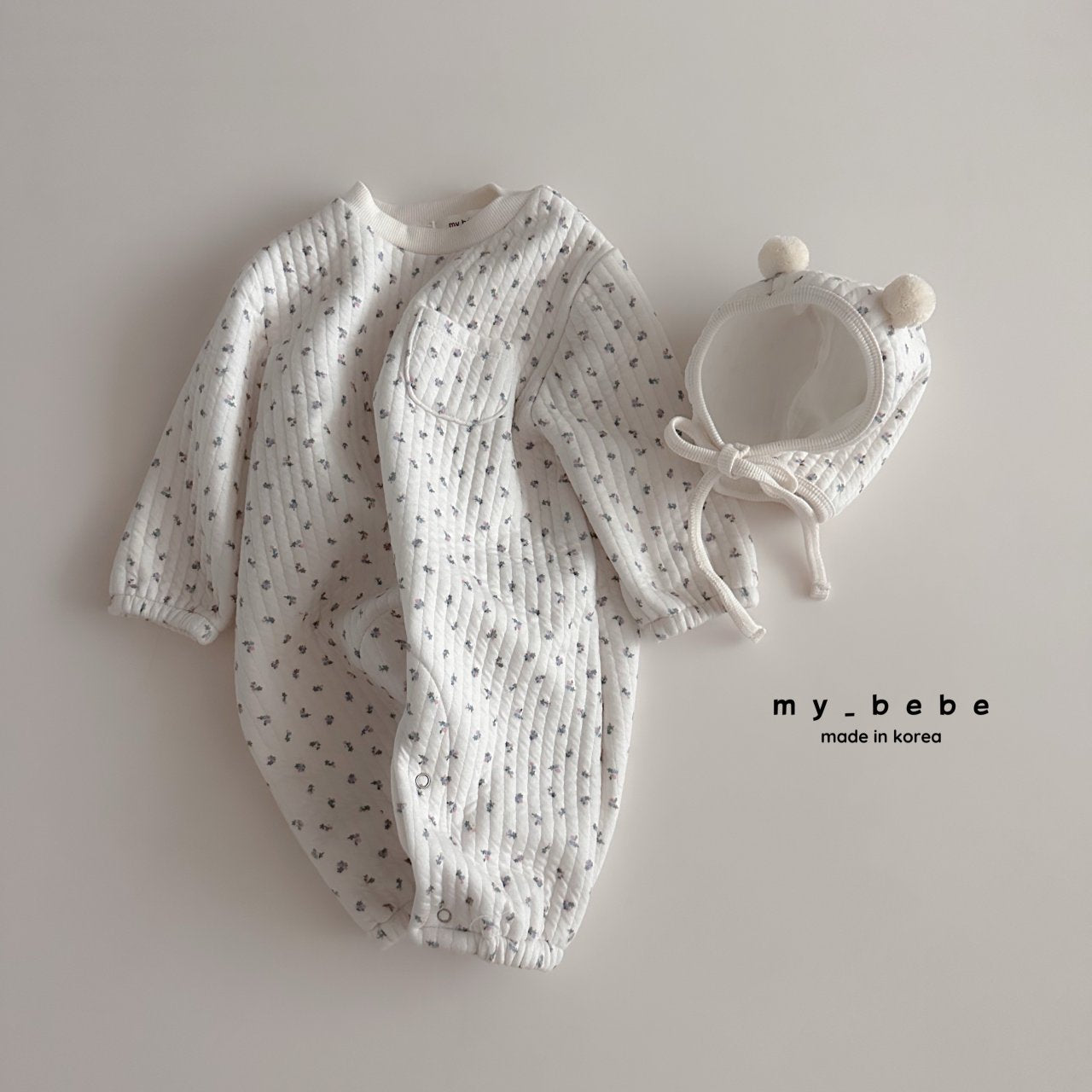 [PRE-ORDER] Quilted Body Suit + Bonnet Set