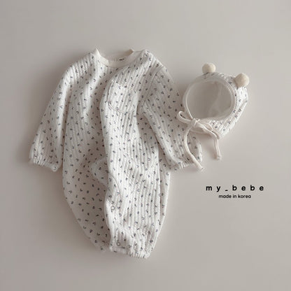 [PRE-ORDER] Quilted Body Suit + Bonnet Set