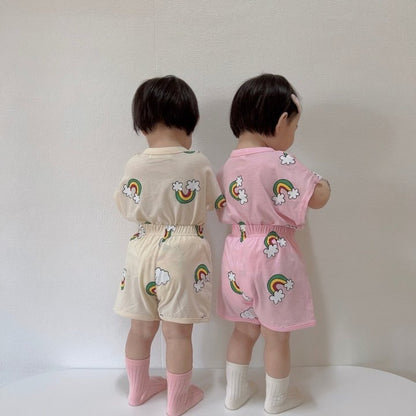 [PRE-ORDER] Rainbow Cloud Top Bottom Set