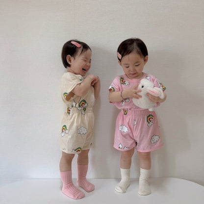 [PRE-ORDER] Rainbow Cloud Top Bottom Set