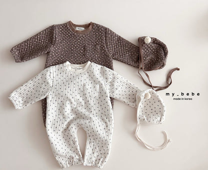 [PRE-ORDER] Quilted Body Suit + Bonnet Set