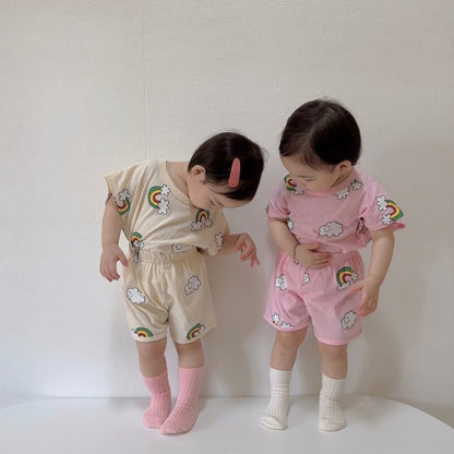 [PRE-ORDER] Rainbow Cloud Top Bottom Set