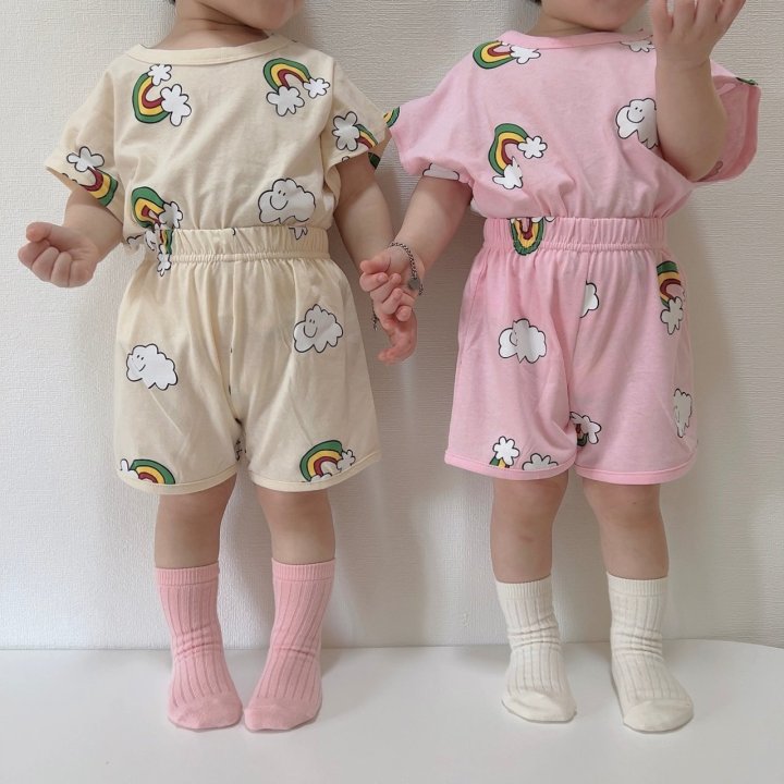 [PRE-ORDER] Rainbow Cloud Top Bottom Set