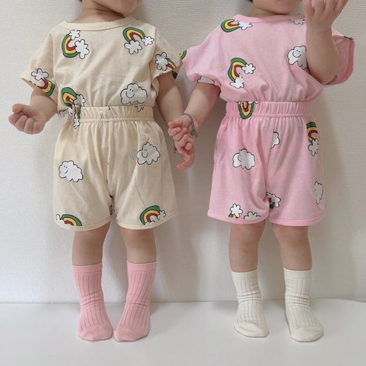 [PRE-ORDER] Rainbow Cloud Top Bottom Set